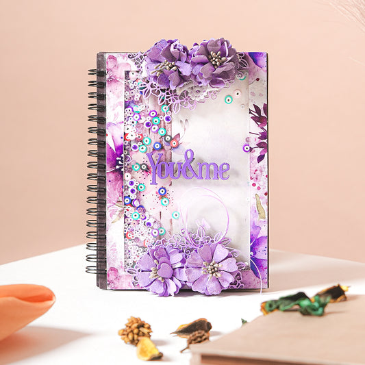 Violet Story – Handmade Memory Photobook Album (4x6 Inch)