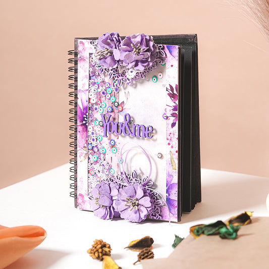 Violet Story – Handmade Memory Photobook Album (4x6 Inch)