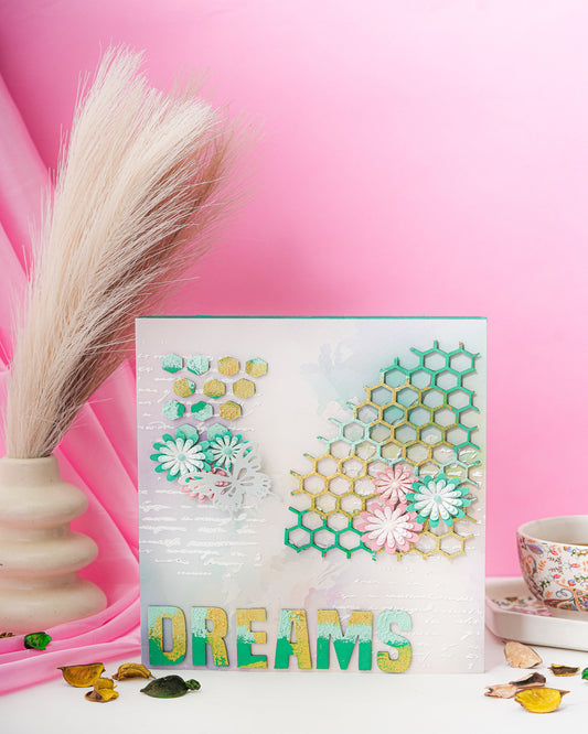 Dream Rise- Mixed Media Texture Art Wall Décor