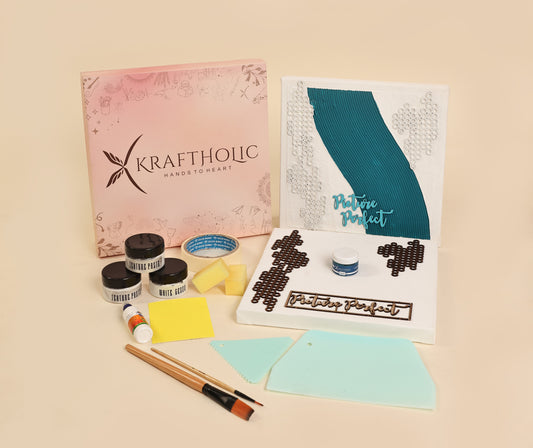 Pearl Drift- Texture Art DIY Kit – Bold, Blue & Beautiful