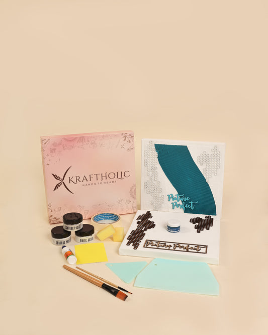 Pearl Drift- Texture Art DIY Kit – Bold, Blue & Beautiful