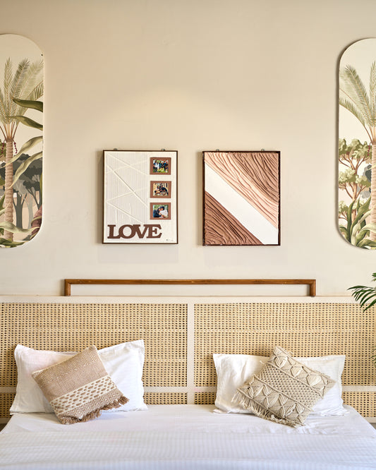 Diagonal Drape – Fabric Texture Art Wall Frame (16x24 Inch)