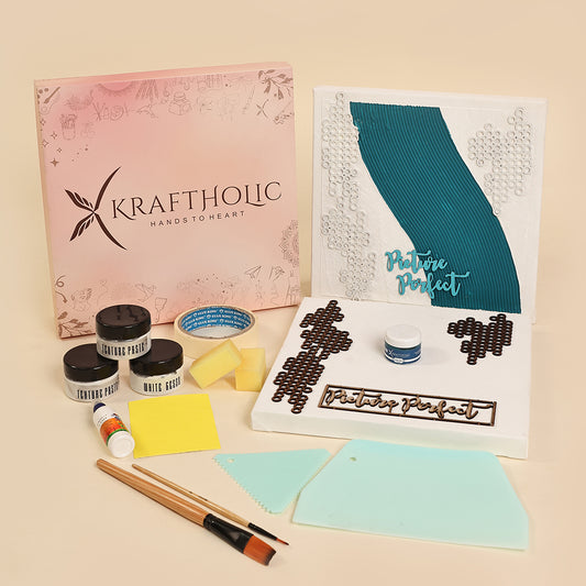 Pearl Drift- Texture Art DIY Kit – Bold, Blue & Beautiful