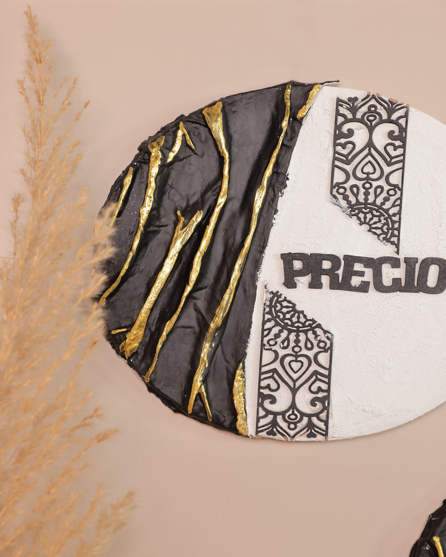 Textura Moments- Elegant Texture Art DIY Kit (Set of 2 Round Boards)