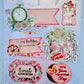 Birthday Reminiscence -Embossed Handmade Stickers