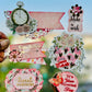 Birthday Reminiscence -Embossed Handmade Stickers