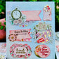 Birthday Reminiscence -Embossed Handmade Stickers
