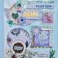 Lilac Dreams -Embossed Handmade Stickers
